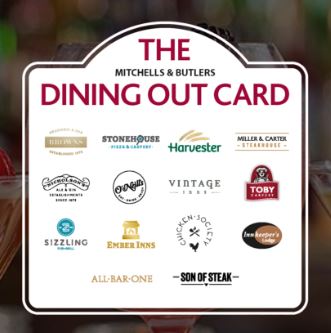 dining out card